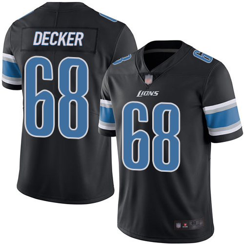 Detroit Lions Limited Black Men Taylor Decker Jersey NFL Football 68 Rush Vapor Untouchable